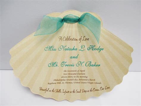 Sea Shell Invitation Template