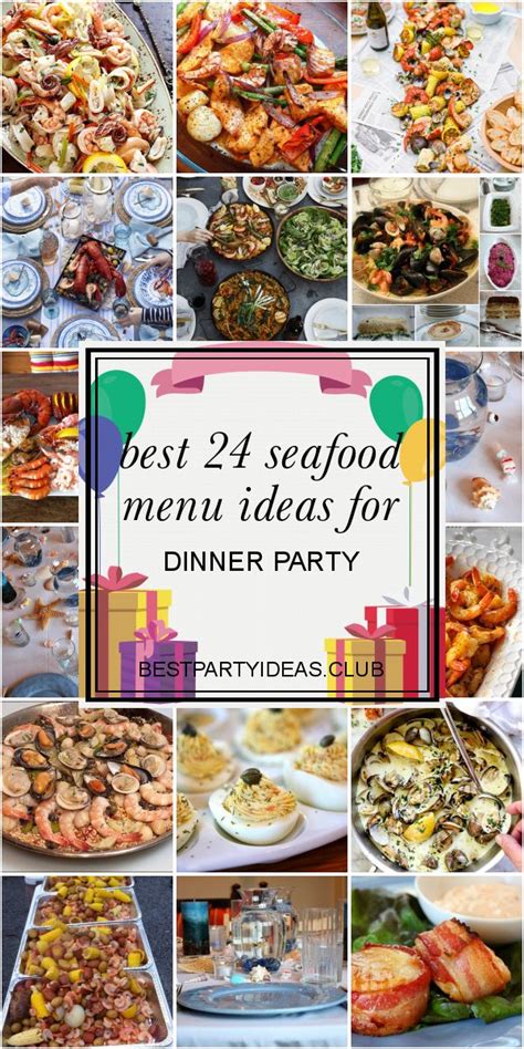 Seafood Birthday Dinner Menu