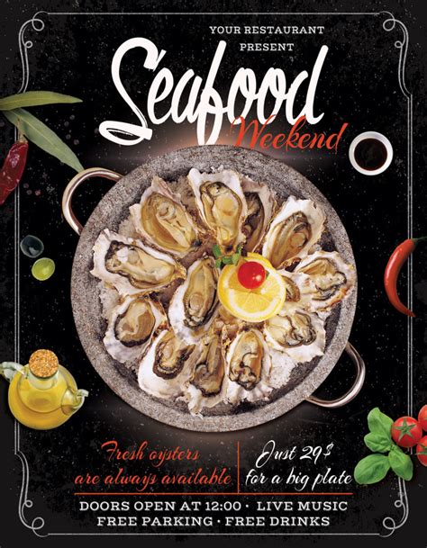 Seafood Flyer Template 2