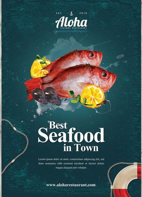 Seafood Flyer Template 4