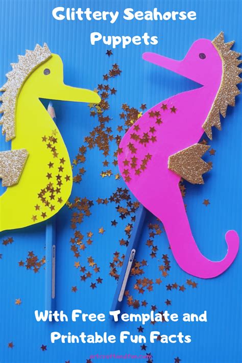 Seahorse template for fun projects