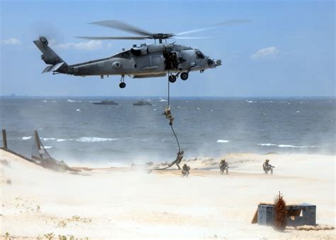 The SEALs' helicopter departing from the compound