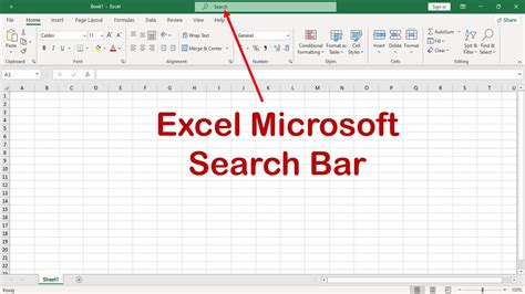 Search Bar in Excel Image 1