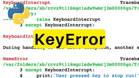 Search Key Error Solutions