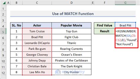 Search value and range