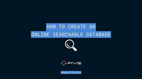 Searchable Database Example 5