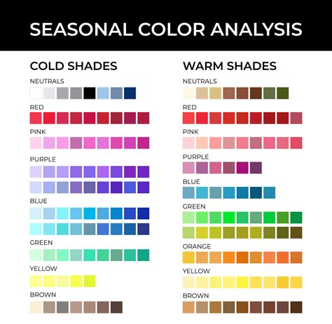 Seasonal colors template