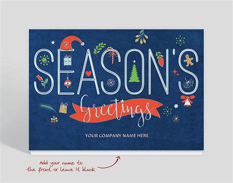 Seasonal icon Christmas card design