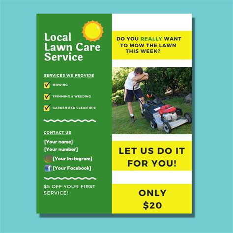 Seasonal Lawn Mowing Flyer