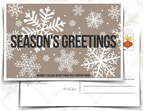 Seasonal Postcard Templates