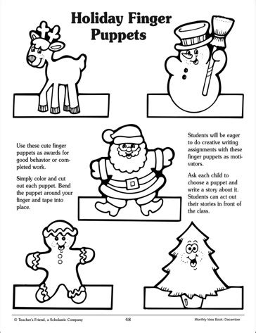 Seasonal Puppets Printables