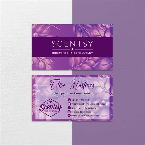 Seasonal Scentsy Business Card