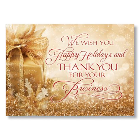 Seasonal Thank You Business Card