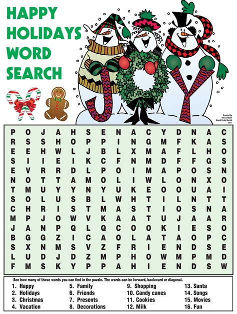 Seasonal Word Search