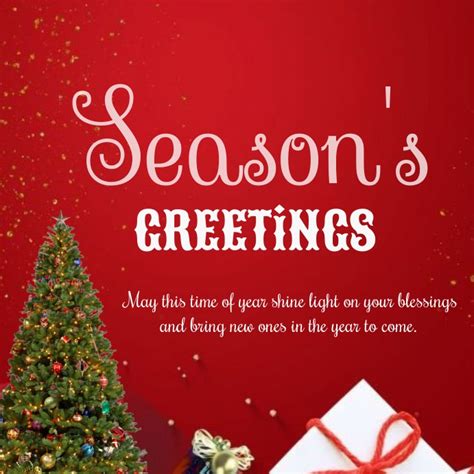 Season's Greetings Flyer Template