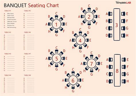 Seating chart template benefits