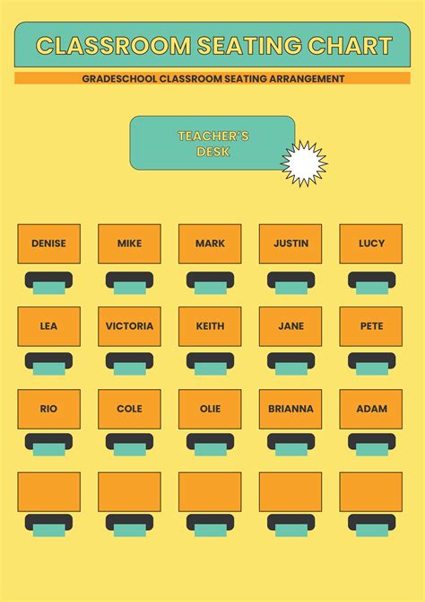 Seating Plan Template 5