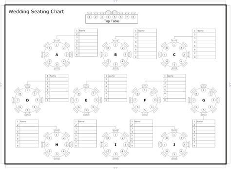 Seating Plan Template 8