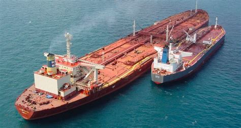 The Seawise Giant in dry dock