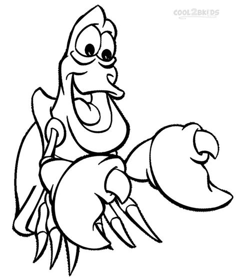 Sebastian the Crab Coloring Page