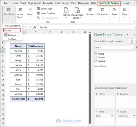 Creating a second pivot table in Excel