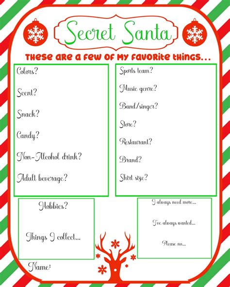 Secret Santa Activity