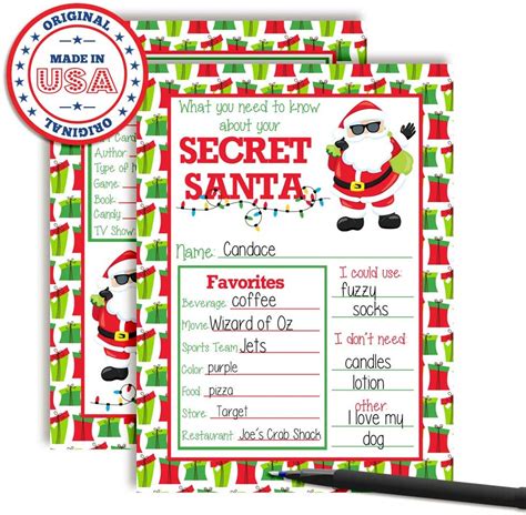 Secret Santa Activity Ideas