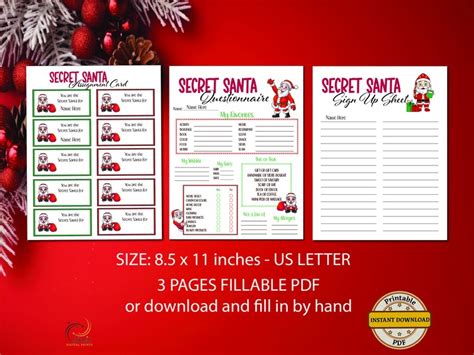 Secret Santa assignment form