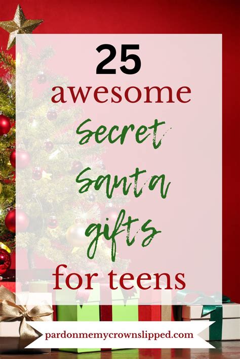 Secret Santa gift ideas for teens