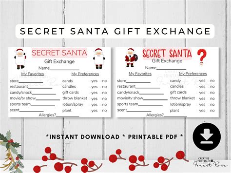 Secret Santa gift tracker