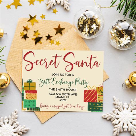 Secret Santa invite ideas 2