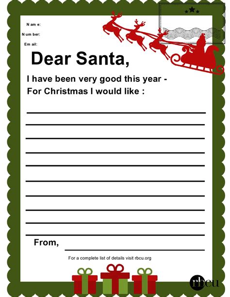 Secret Santa Printable Templates for Kids