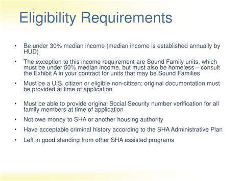 Section 8 Eligibility Requirements