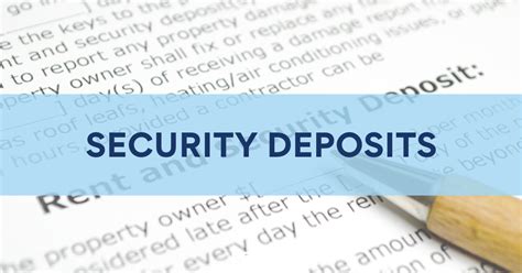 Security Deposit Terms