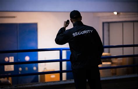 A security guard on patrol