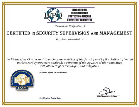 Certified security officer