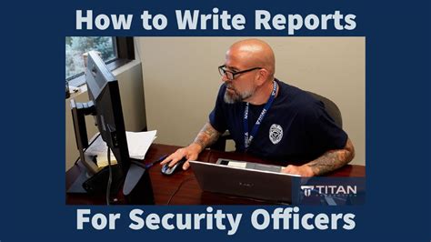 Security Officers Writing Reports