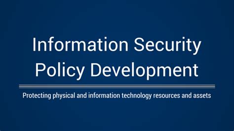 Security Policy Development