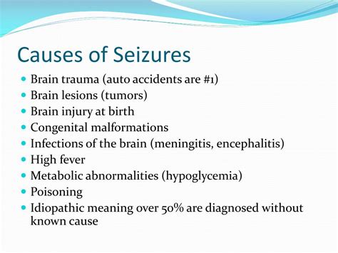 Seizure Causes Image