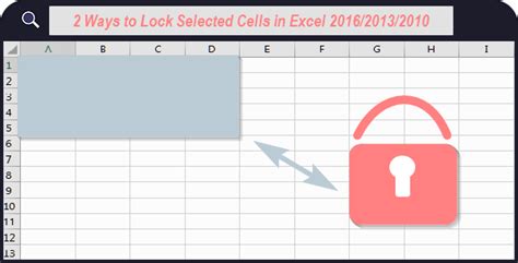 Select cells to lock in Excel on Mac