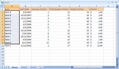 Select Contiguous Range Example