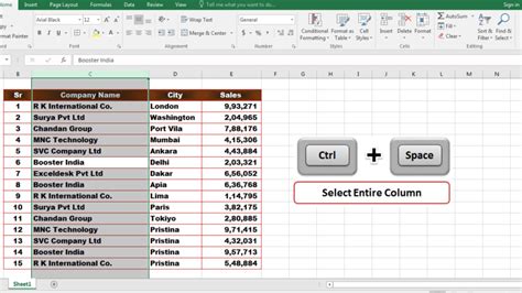 Select Entire Table Range in Excel for VLOOKUP