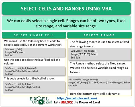 Select Range of Cells