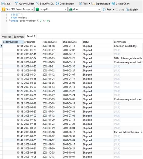 Conclusion of selecting rows with non-null columns