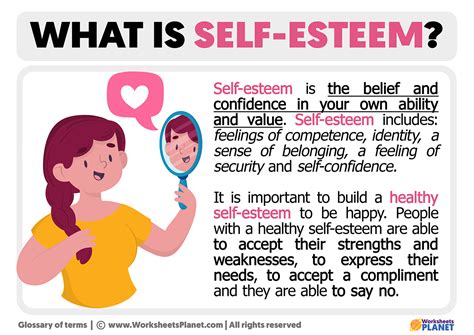 Self-esteem worksheet for 3rd graders