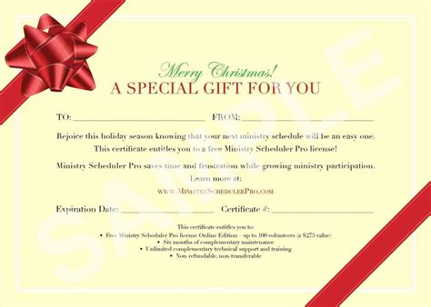 Self-Made Gift Certificates