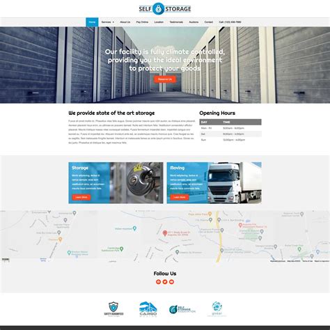 Self Storage Website Template 2