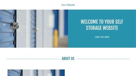 Self Storage Website Template 8