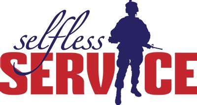 Selfless service is a core value of the Army