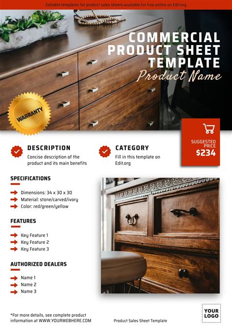 Sell Sheet Template Design